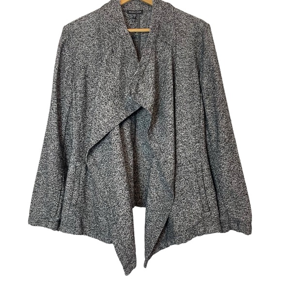 Eileen Fisher Gray Cardigan Open Waterfall Size XL - Picture 2 of 8